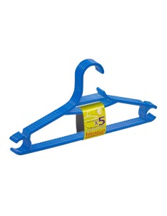 Perchas económicas azul, 5 uds
