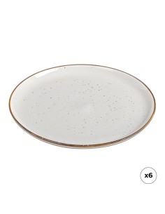 Pack 6 uds plato llano porcelana akiko ø25 cm