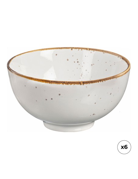 Pack 6 uds bol de porcelana akiko ø11,5 cm