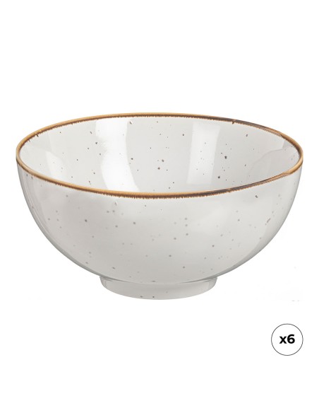 Pack 6 uds bol de porcelana akiko ø15 cm