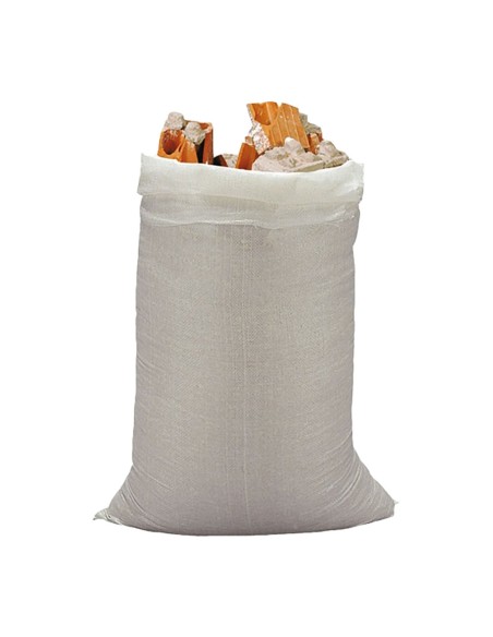 Saco de rafia blanco 50 x 80 cm, 10 uds