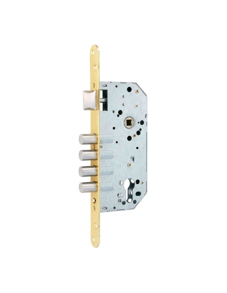 Cerradura embutir c/r cre07 50/85 mm latonado