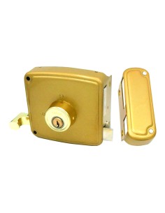 Cerradura sobreponer crs02 izda 60 x 120 mm pintado oro