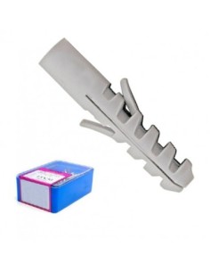 TACO NYLON GRIS S 6MM   100 UNID