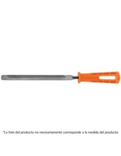 LIMA TRIANGULO BASTA MANGO PLASTICO 12*150MM