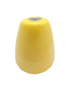 Portalámparas cerámico vintage e27 4 a 100 w 250 v~ amarillo, ø47 x 59 mm