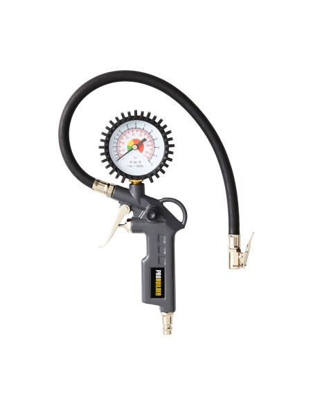 Pistola de inflado con manómetro 0-12 bar
