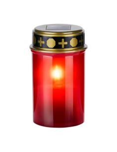 Vela para difuntos (cementerio) con luz led solar