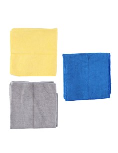Paño de microfibra para limpieza de coche 35 x 35 cm, set 3 uds