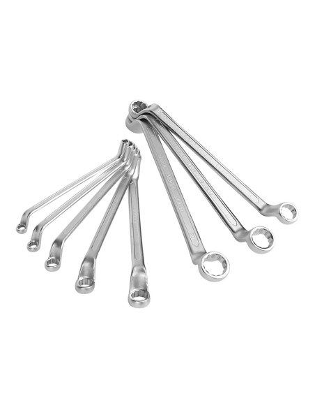 Llaves de estrella acodadas dobles, juego 8 piezas