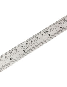 Regla de acero inoxidable, métrico-sae, 600 mm