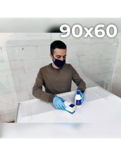 MAMPARA METACRILATO 90 60CM CON RANURA GRANDE