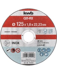 Disco corte e trafino ino -metal 125 1 mm