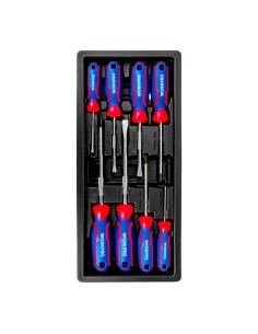 Destornilladores de 75/100/150 mm, juego 8 piezas