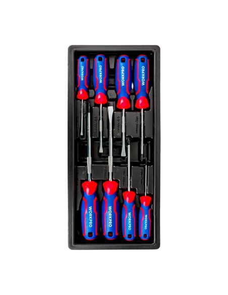 Destornilladores de 75/100/150 mm, juego 8 piezas