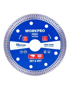 Disco diamantado malla profi turbo ultrafino corte profesional ø115 x 20 mm