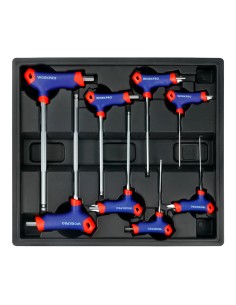 Llaves allen mango en t, 2-10 mm, 8 piezas