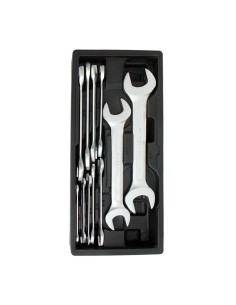 Llaves fijas de doble boca, juego 11 piezas