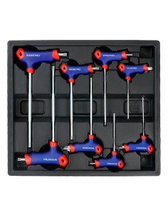 Llaves torx mango en t, t10-t50, juego 8 piezas