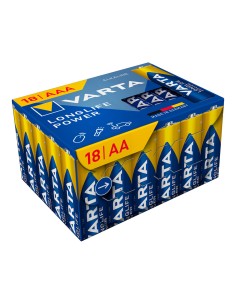 Pila alkalina longlife power big box aa - lr06 (caja 18 uds) ø14,5 x 50,5 mm