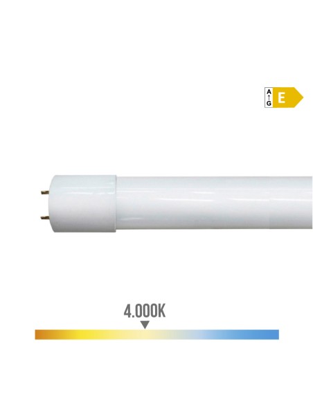 Tubo led t8, 18 w, 1980 lm, 4000 k, luz día, ø26 x 1200 mm