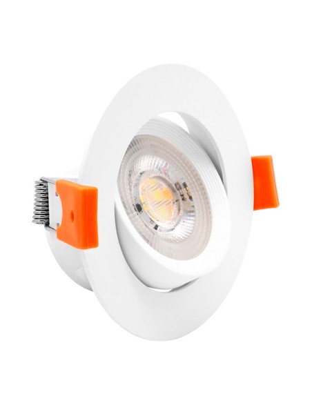 Downlight led empotrable redondo sylt 7 w 3cct 600 lm color blanco ø8,5 cm