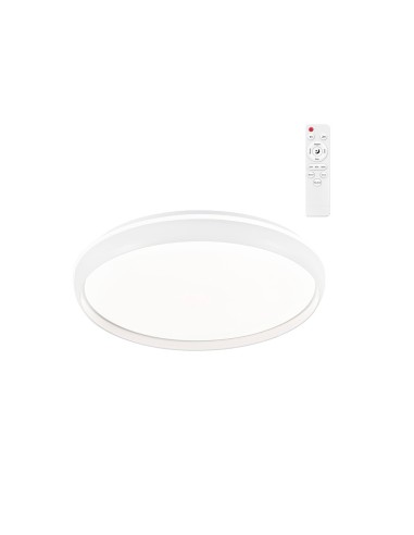 Plafón led circular charly 400 46 w 3cct dim 5060 lm, blanco, ø40 cm