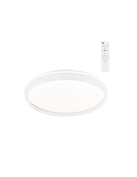 Plafón led circular charly 400 46 w 3cct dim 5060 lm, blanco, ø40 cm