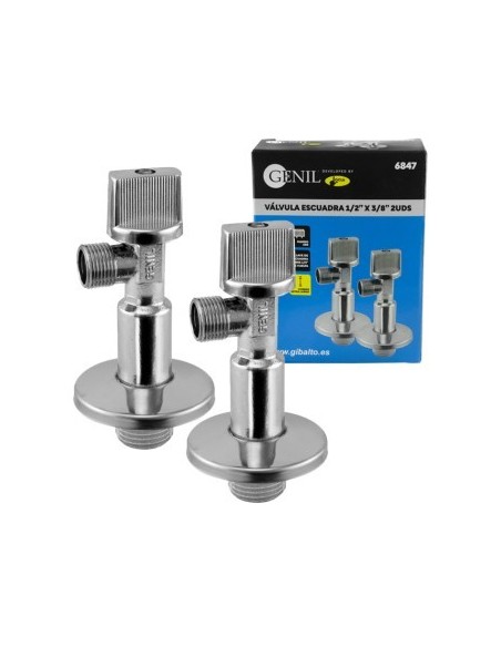 2 UDS VALVULA ESCUADRA CUERPO E TRA LARGO
