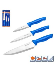 JUEGO 3 CUCHILLOS DE COCINA (9CM -13CM -20CM) WADFOW