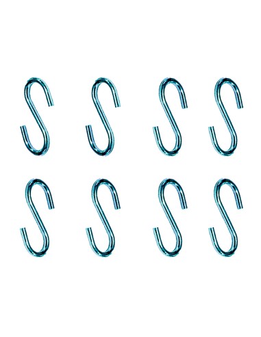 Gancho en forma de s cg23 2,2 x 25 mm, zincado, blister 8 uds