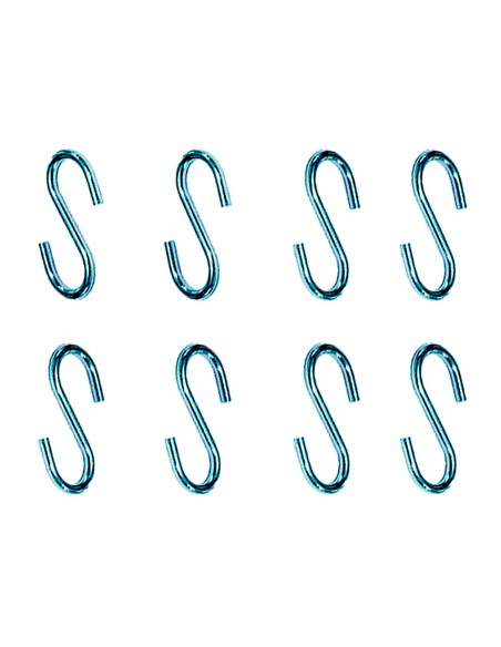 Gancho en forma de s cg23 2,2 x 25 mm, zincado, blister 8 uds