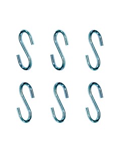 Gancho en forma de s cg23 3,5 x 35 mm, zincado, blister 6 uds