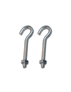 Hembrilla abierta con tuerca hm02, m6 x 50 mm, zincado, blister 2 uds