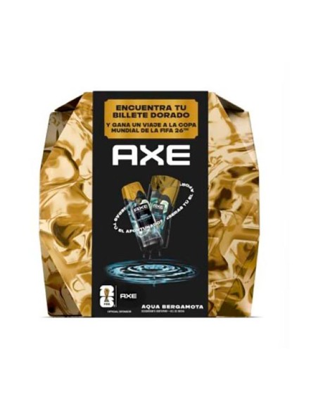 Estuche dorado aqua bergamota, desodorante spray 150 ml + gel de ducha 225 ml