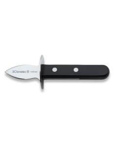 Cuchillo abre ostras de acero inoxidable con mango pom, 5 cm