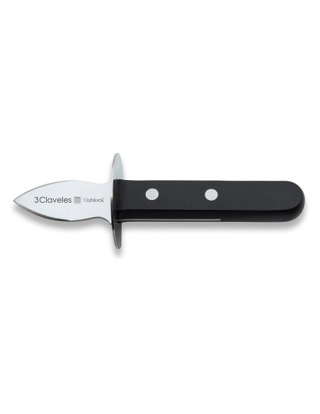 Cuchillo abre ostras de acero inoxidable con mango pom, 5 cm