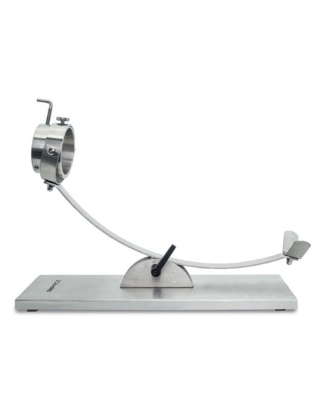 Jamonero basculante con cabezal giratorio de acero inoxidable