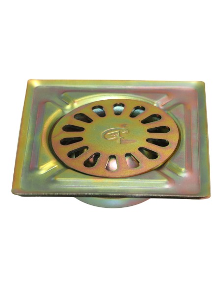 Sumidero de patio, acero bricomatado, iron, 25 x 25 cm