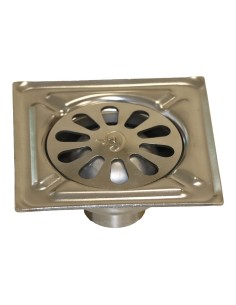 Sumidero de patio, acero inoxidable, marine, 30 x 30 cm
