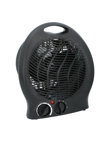Calefactor compacto negro, 2000 w 21 x 12,5 x 26 cm
