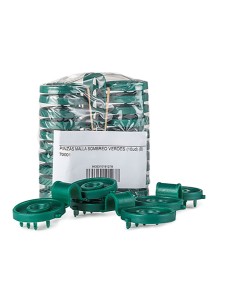 Pinzas para malla sombreo, verdes, 600 uds