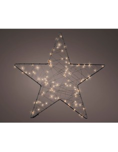 Figura microled estrella de malla exterior ø38 cm