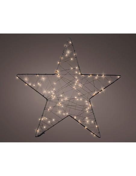 Figura microled estrella de malla exterior ø38 cm