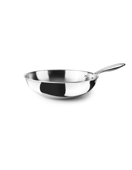 Wok triply natural (inox/alum/inox) ø30 cm
