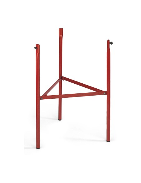 Trípode para quemador recubierto con pintura roja anticalórica, 75 cm