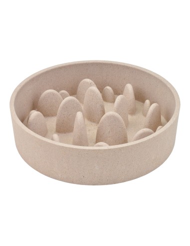 Comedero bambú, slow, beige, 1430 ml, ø21,5 x 21,5 x 6 cm