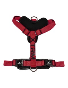 Arnés x-trm cronos neon flash rojo/negro, t-m 20 mm x 46-75 cm