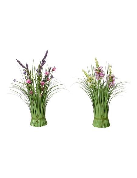 Ramo de florecitas de lavanda poliéster, 13 x 13 x 30 cm, colores surtidos