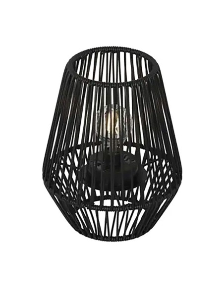 Farolillo solar negro, ø22 x 25 cm